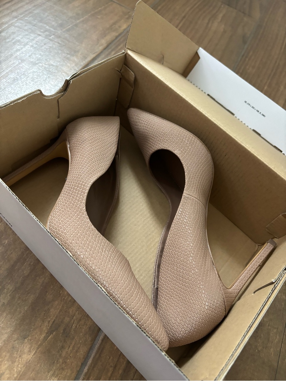 Aldo Textured Nude Pointed-Toe Stiletto Pumps - Picture 8 of 11